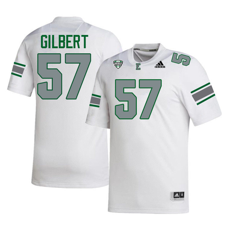 #57 Makhi Gilbert Eastern Michigan Jersey,Eastern Michigan University Eagles Football Jersey-White